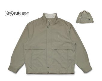Vtg YSL Pour Homme Yves Saint Laurent Light Jacket Mens