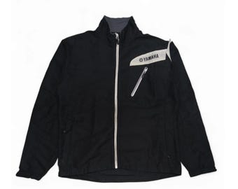 Vintage Yamaha Motorcycle Biker Racing Windbreaker Jacket