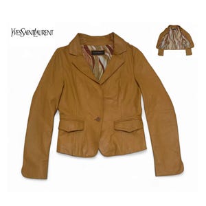 YSL 完売品 Yves Saint Laurent ジャケット Vintage YSL Yves Saint Laurent Zip Up Jacket Size | Depop