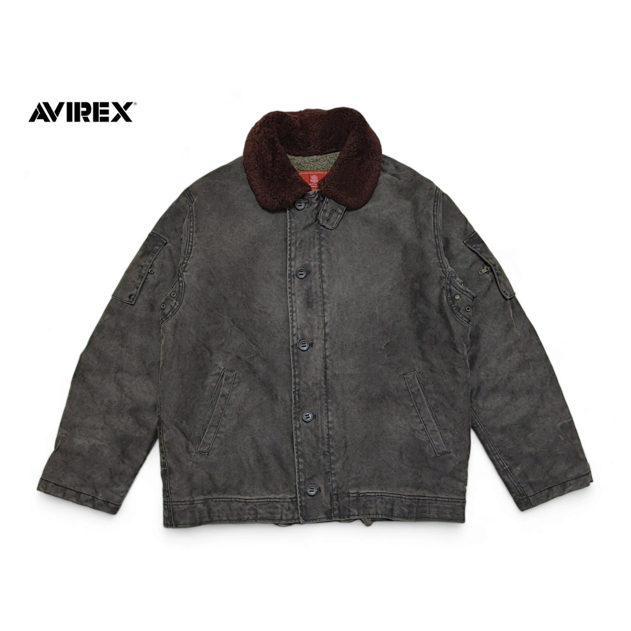 AVIREX （avirex officer's uniform) Vintage Avirex Officer's Uniform Military USAAF Distressed Flight