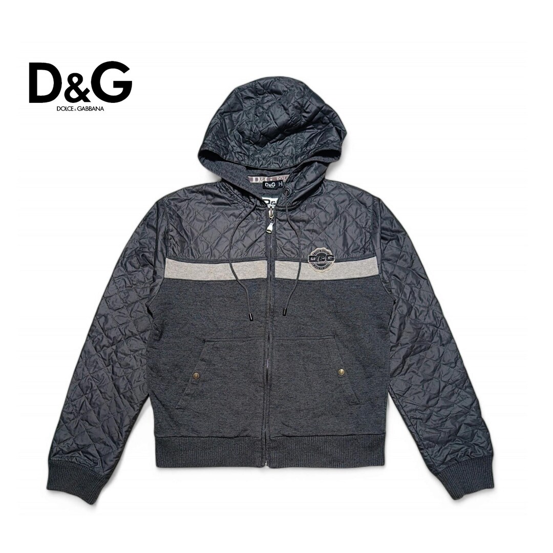 Vintage Dolce & Gabbana Full Zip Hoodie Jacket Designer Luxury