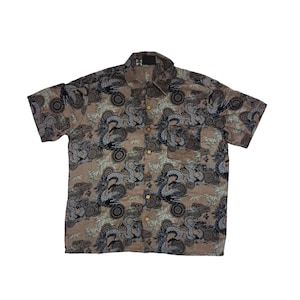 KENNINGTON 80年代 虎柄 Aloha Shirt Skater Shirt Surfer Shirt 1980 Hawaiian Shirt Kennington
