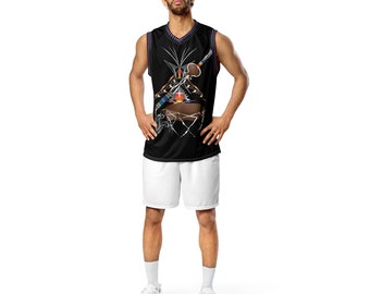 Recycled unisex basketball jersey