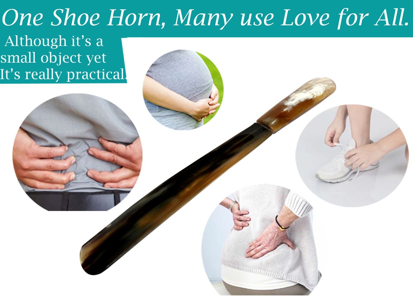Shoe Horn Made With Real Horn Handmade. Home or Travel Use. Etsy