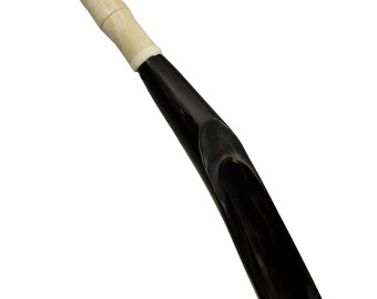 Shoehorn fait avec corne authentique et os Long Handle 17 » pour les personnes âgées, handmade Durable Shoehorn pour hommes, femmes, enfants, cadeau de grossesse