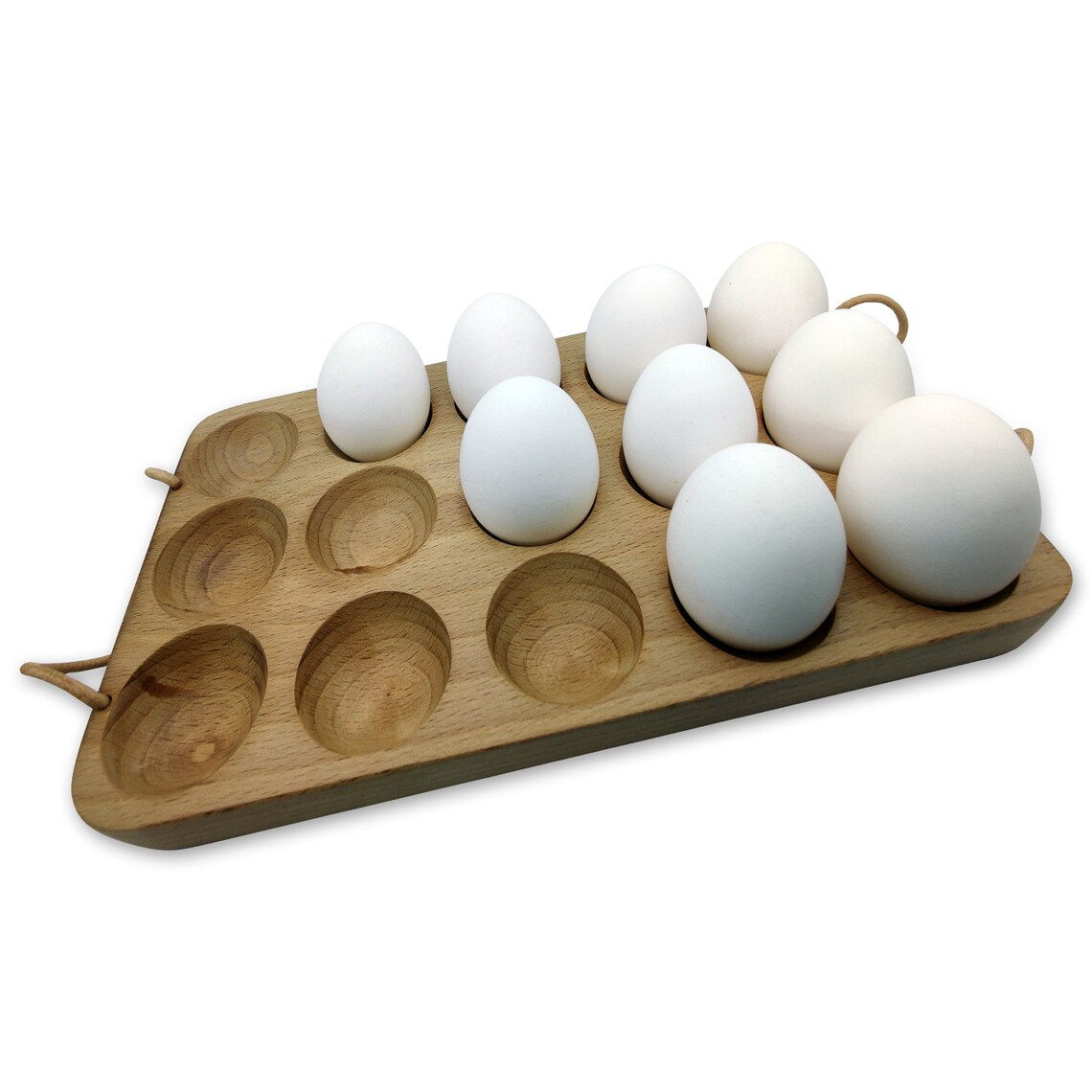 Handmade Egg Tray Wooden Egg Holder For 15 Eggs Usable in Etsy
