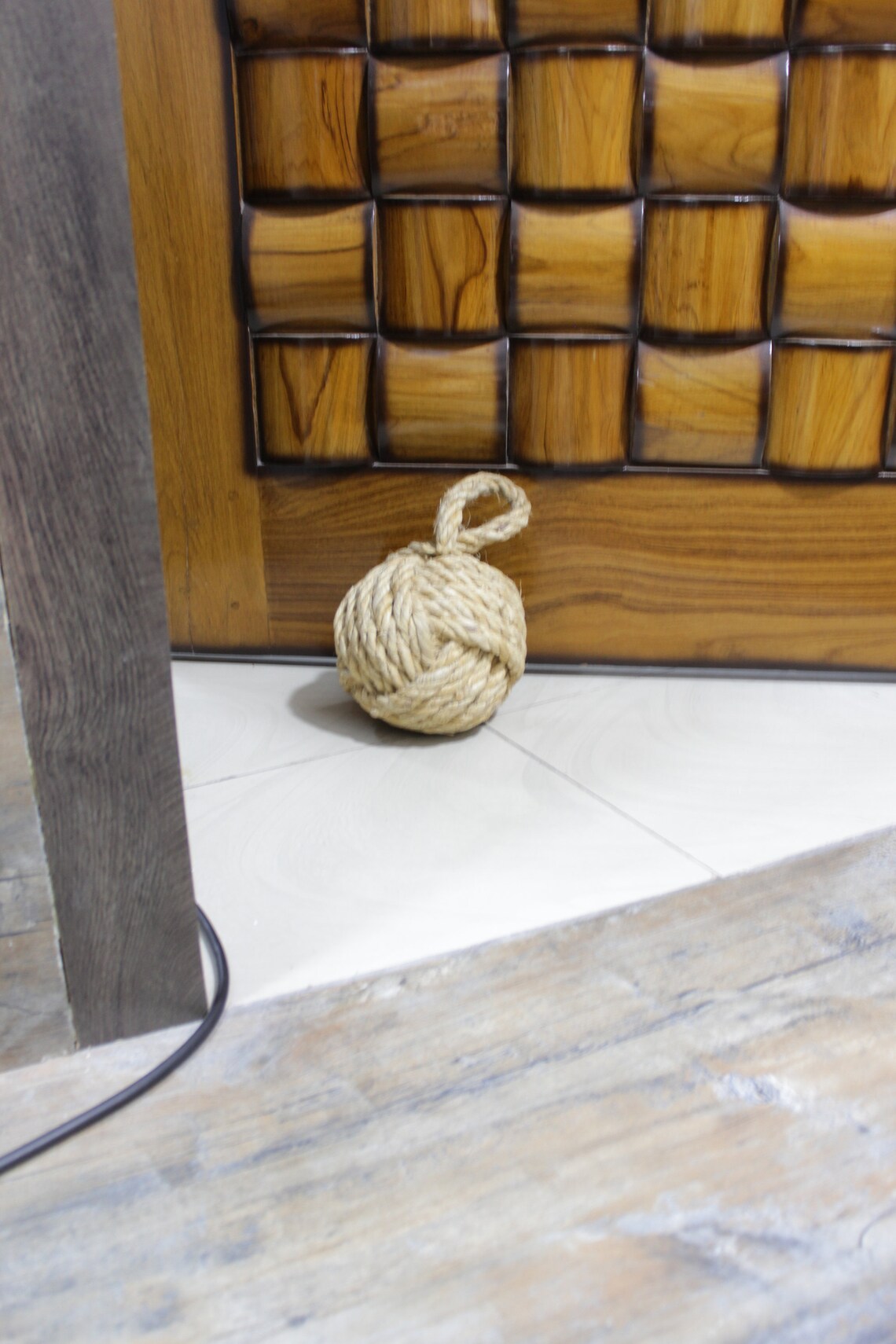 Marseille Monkey Knot Jute Rope Door Stopper 4 Lbs Etsy