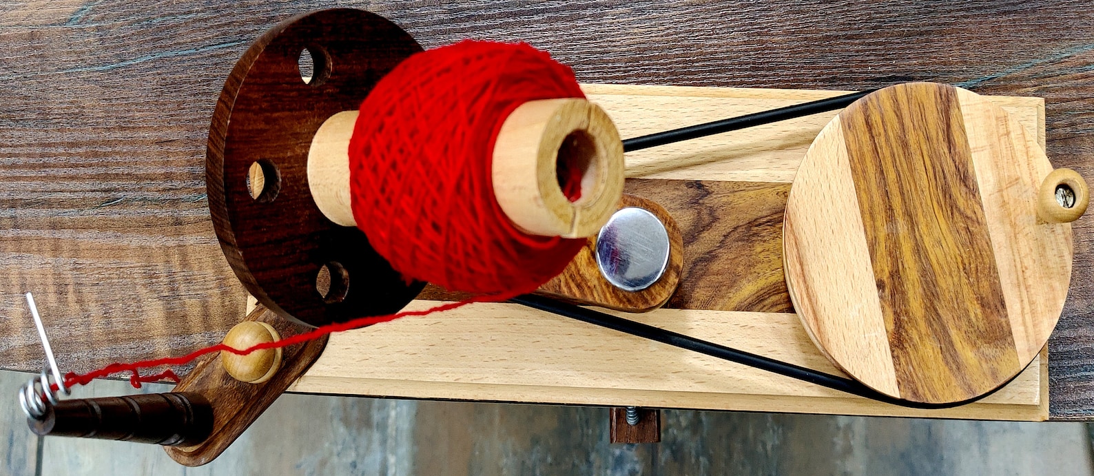 Rosewood Enrouleur De Fil (Yarn Swift) En Bois De Hêtre - Accessoire Tricot