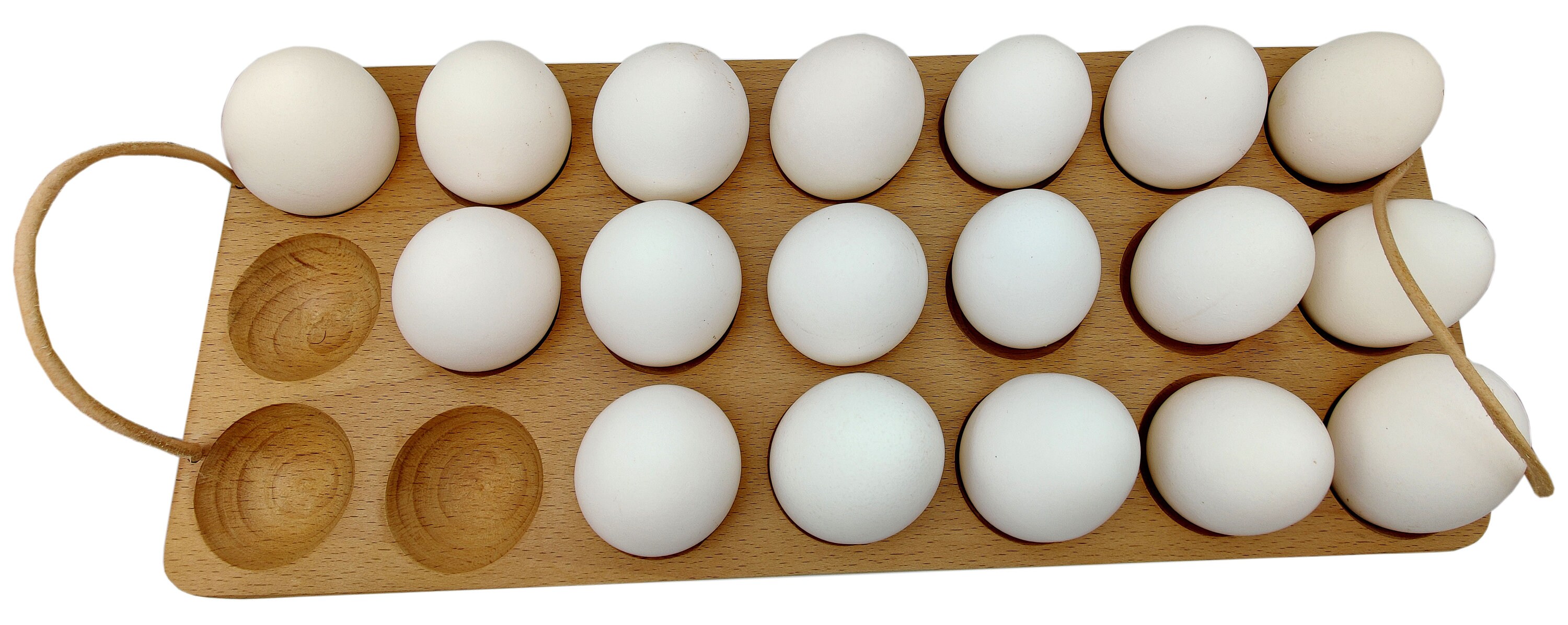 Handmade Egg Tray Wooden Egg Holder for 21 Eggs Usable in Etsy