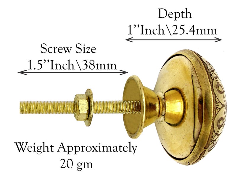 Brass Door Knobs/drawer Classic Hardware Decor Door Knobs/pull Etsy