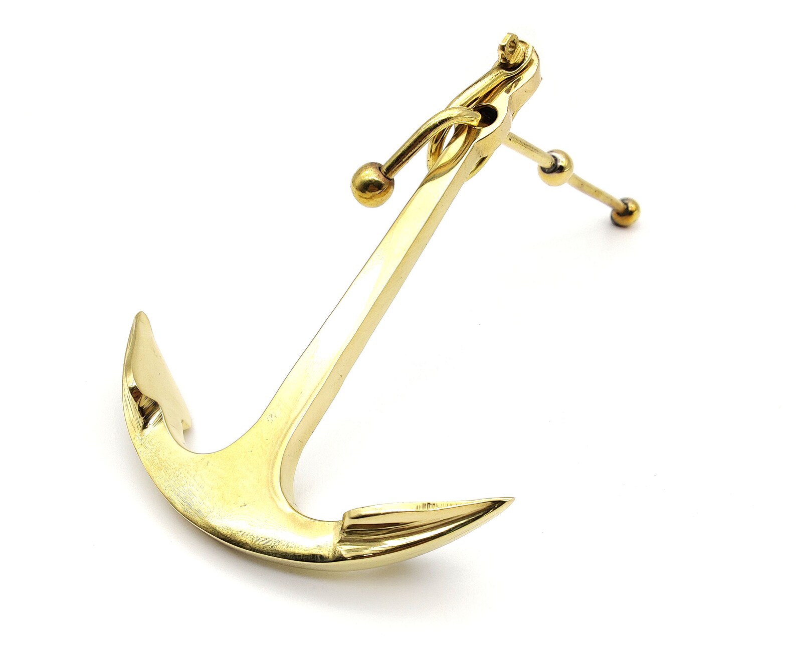 Solid Brass Nautical Anchor Paper Weight Paperweights Etsy