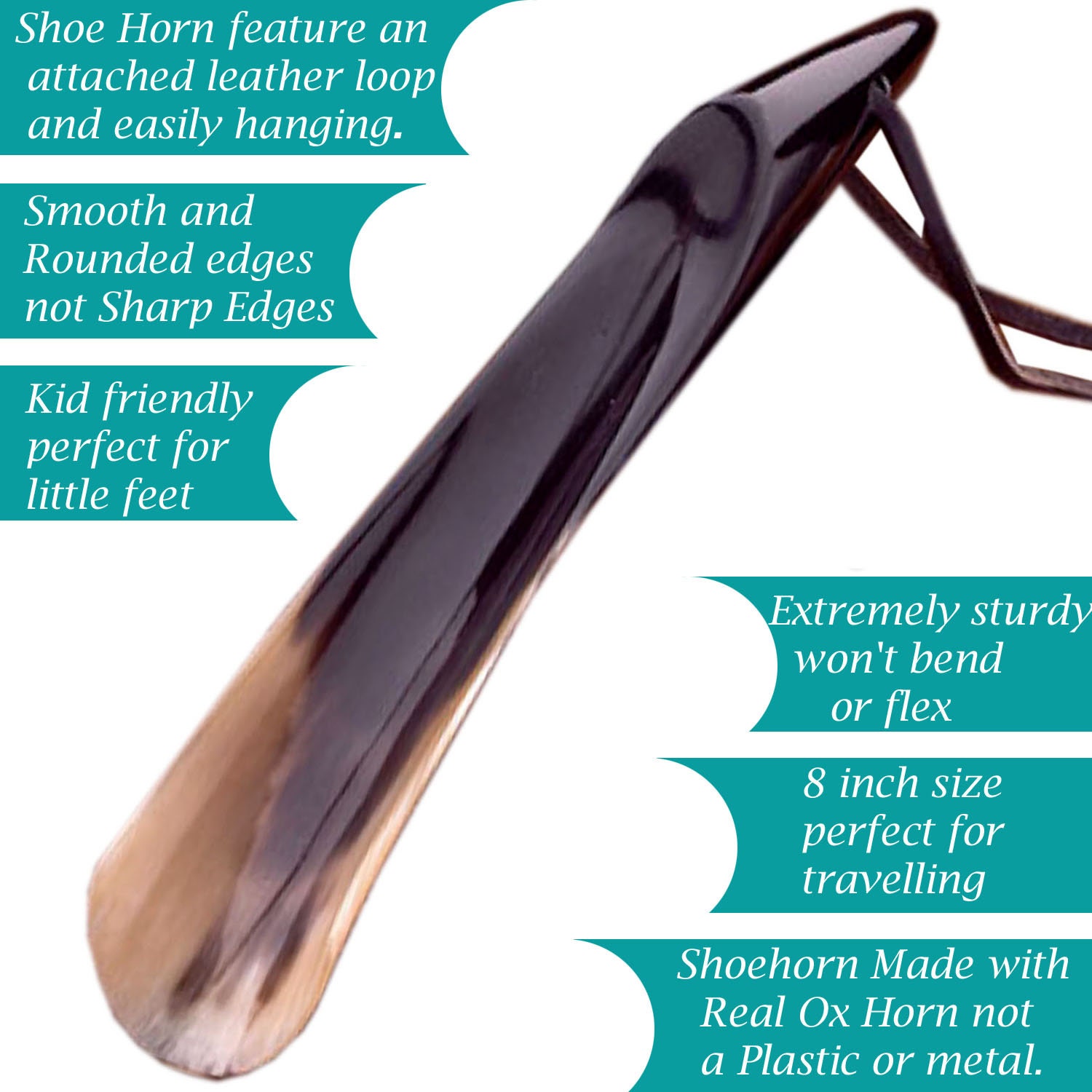 Shoe Horn Made With Real Horn Handmade. Home or Travel Use. Etsy