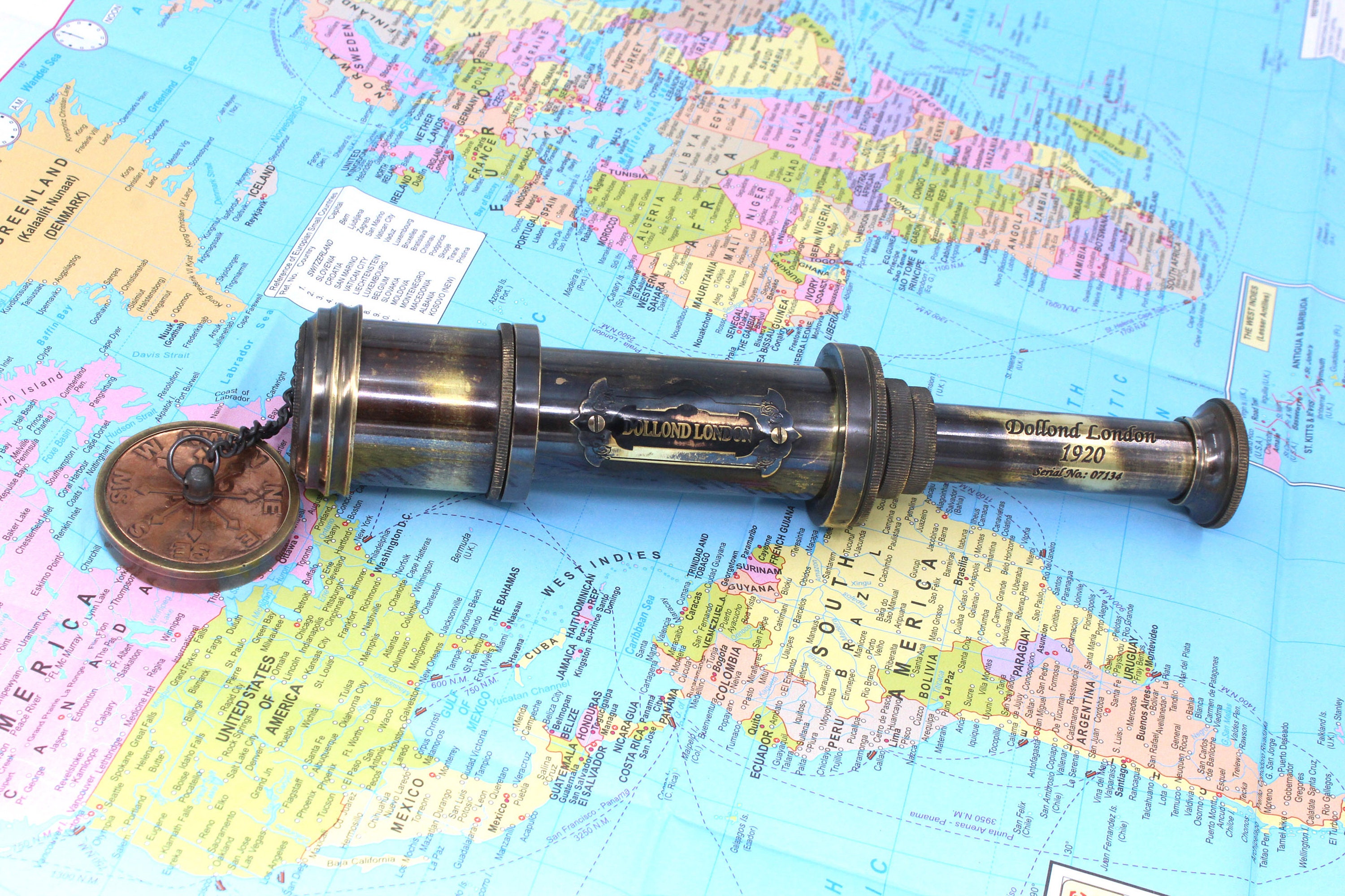 Brass Pirate Spyglass - Collapsible Hand Telescope, Vintage Decor, Gifting For Kids & Travellers, Collectible 6