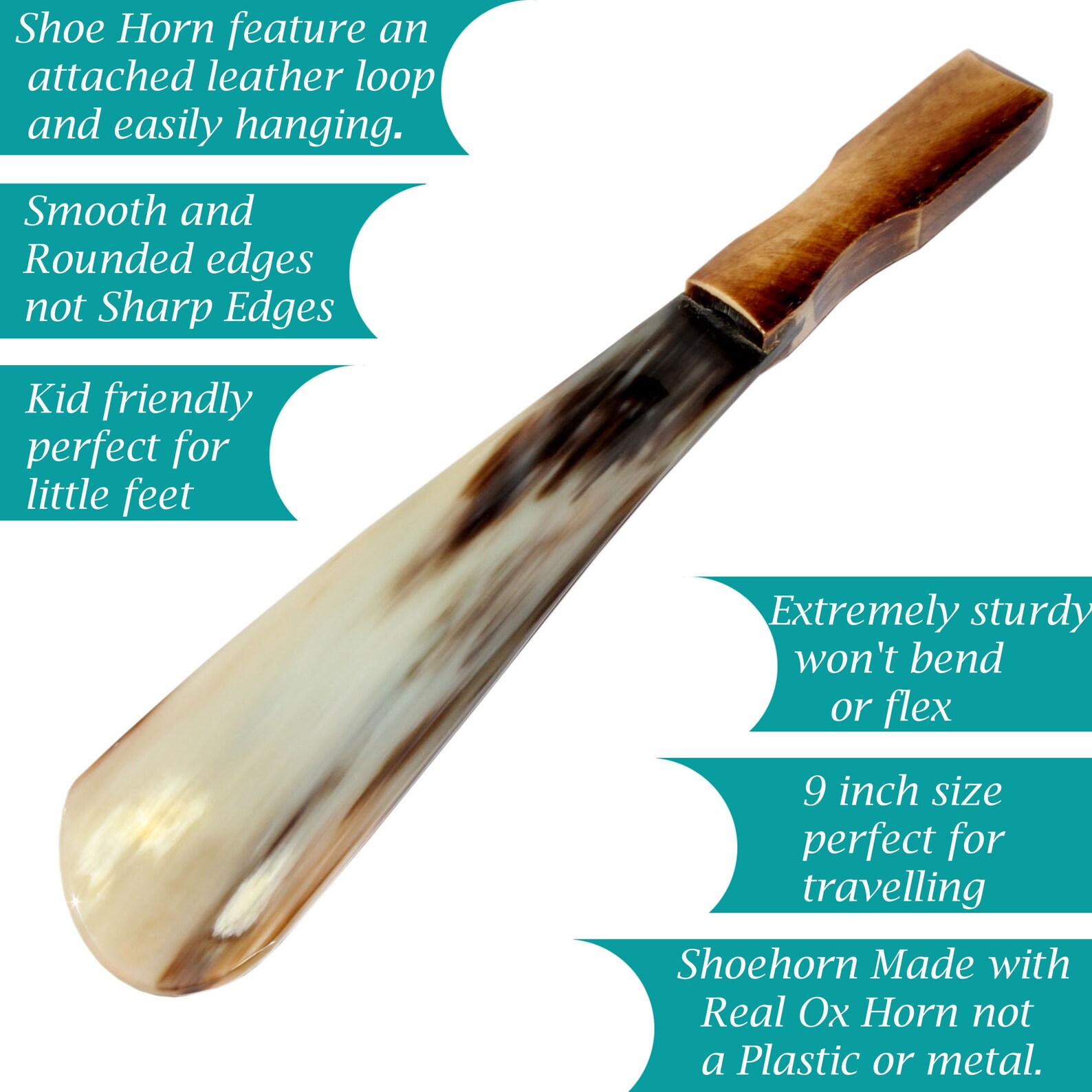 Shoe Horn Made With Real Horn Handmade. Home or Travel Use. Etsy