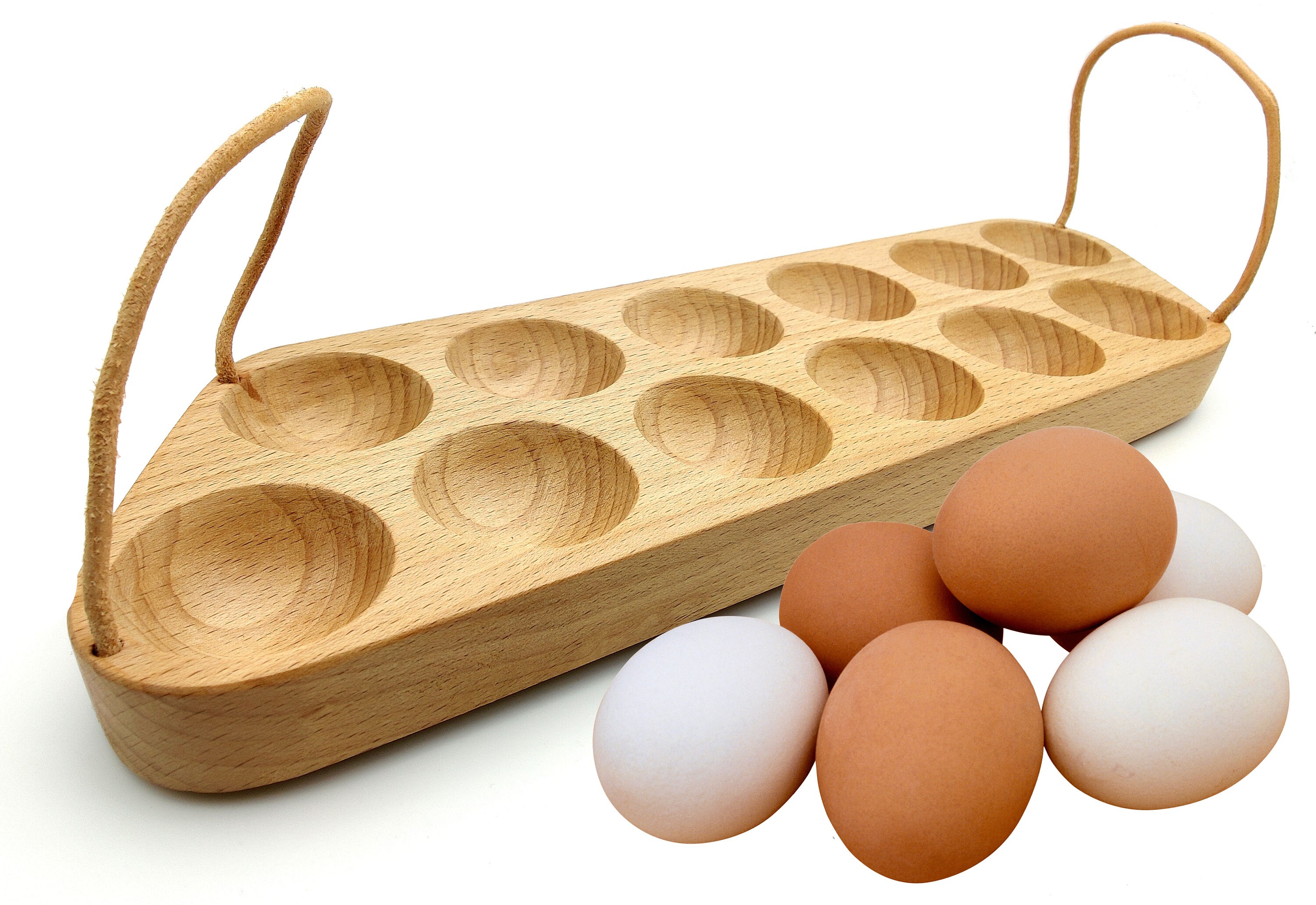 Handmade Egg Tray Wooden Egg Holder For 12 Eggs Usable in Etsy