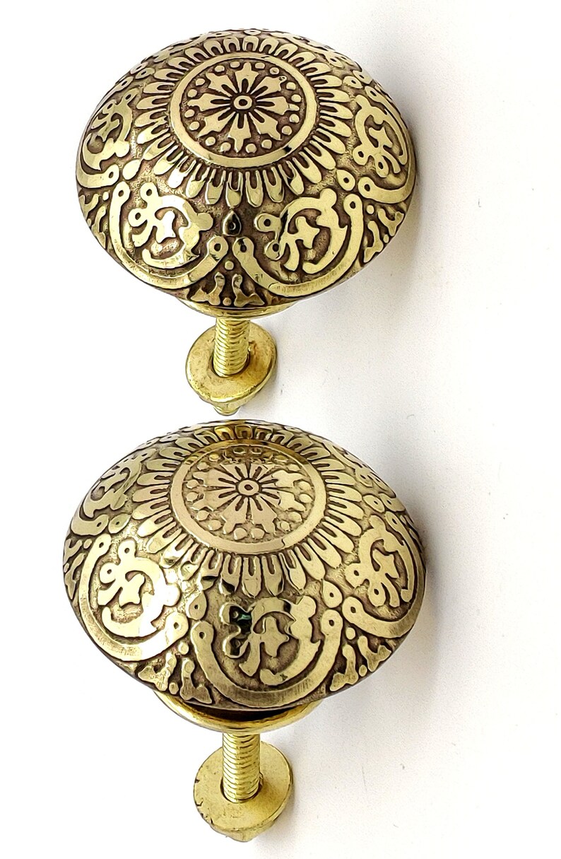 Brass Door Knobs/drawer Classic Hardware Decor Door Knobs/pull Etsy
