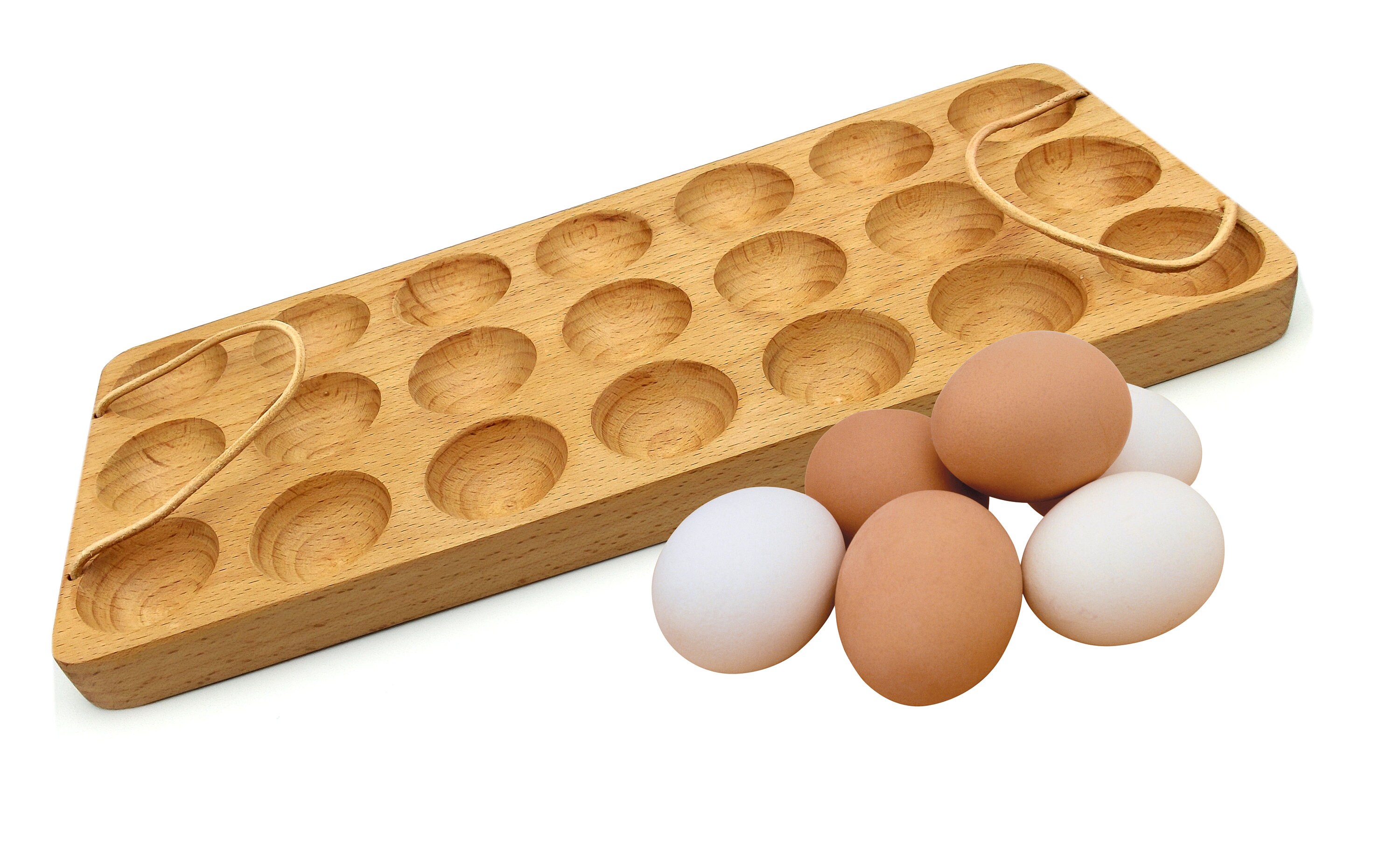 Handmade Egg Tray Wooden Egg Holder for 21 Eggs Usable in Etsy
