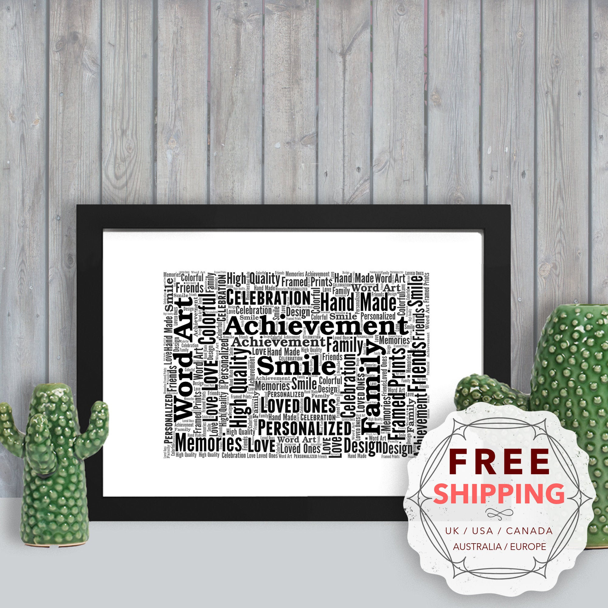 Buy Custom Word Frame Online In India India