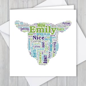Ovelhas personalizadas, cartão de aniversário, aniversário exclusivo ou lembrança de agradecimento | Esposa, Marido, Mãe, Pai, Filho, Filha, amigo,