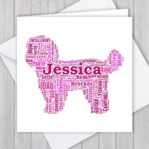 Shih Tzu, personalizado, cartão de aniversário, lembrança de agradecimento exclusiva, esposa, marido, mãe, pai, filho, filha, passeador de cães