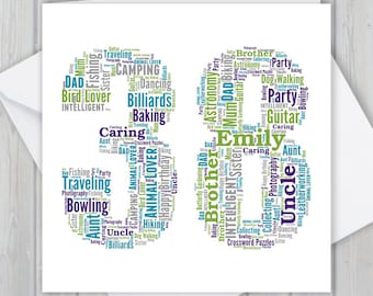 Carte D'anniversaire 38 Ans Pour Homme – Ballons Bleus à