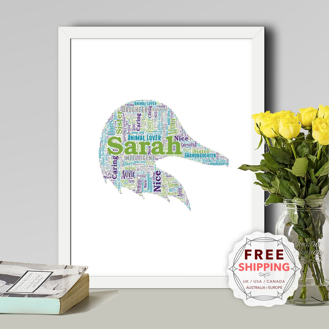 Personalized Duck Word Art Print: Unique Keepsake Gift Brd080 - Etsy UK