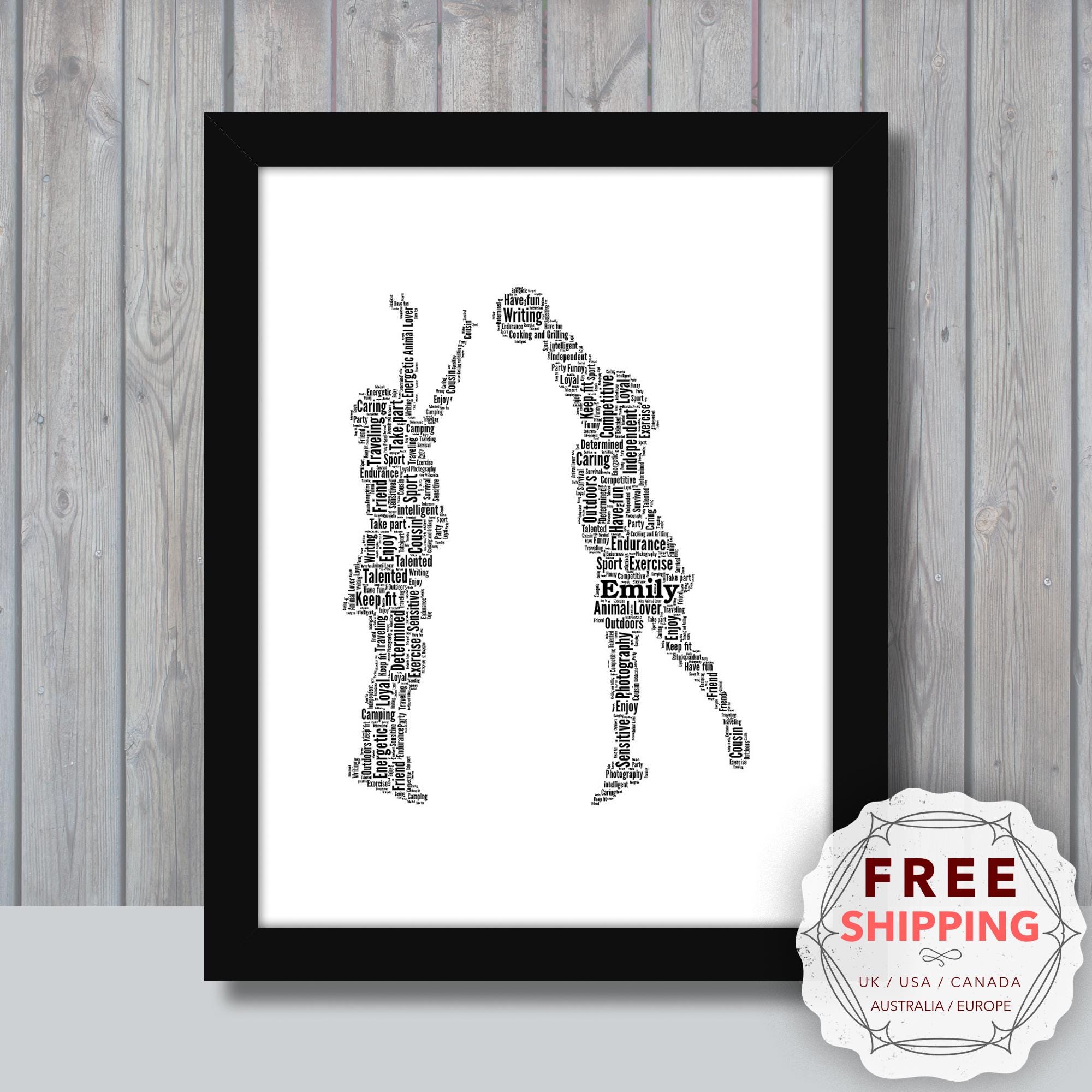 Personalized Netball Word Art Print: Unique Framed Gift Spo069 - Etsy UK