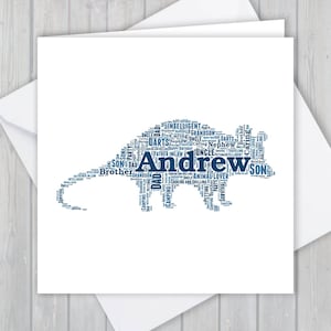 Personalisiertes Possum, Geburtstagsgrußkarte, Einzigartiges Jubiläum oder Dankeschön Andenken | Frau, Mann, Mama, Papa, Sohn, Tochter, Freundin,
