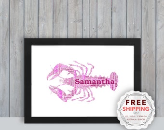 Personalisiertes Hummer-Spardose Geschenk – Keramik, 95x80 Mm, Mit Gravur Deines Namens/Nachricht