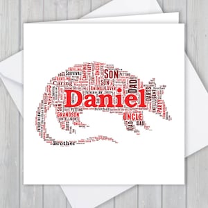 Tatu personalizado, cartão de aniversário, aniversário exclusivo ou lembrança de agradecimento | Esposa, Marido, Mãe, Pai, Filho, Filha, amigo,