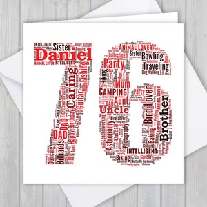 Tarjeta de felicitación personalizada de cumpleaños número 76, aniversario único o regalo de recuerdo de jubilación para esposa, esposo, mamá, papá, hijo, hija, amigo,