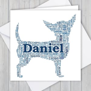 Chihuahua, gepersonaliseerd, verjaardagswenskaart, uniek bedankje | Vrouw, echtgenoot, moeder, vader, zoon, dochter, vriend, hondenuitlater