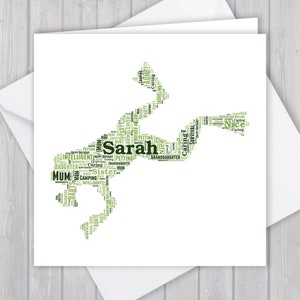 Personalised Frog, Birthday greeting card, Unique anniversary or thank you keepsake | Wife, Husband, Mum, Dad, Son, Daughter, friend,