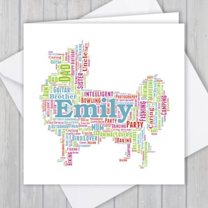 Papillion, personalizado, tarjeta de felicitación de cumpleaños, recuerdo de agradecimiento único / esposa, esposo, mamá, papá, hijo, hija, amigo, paseador de perros