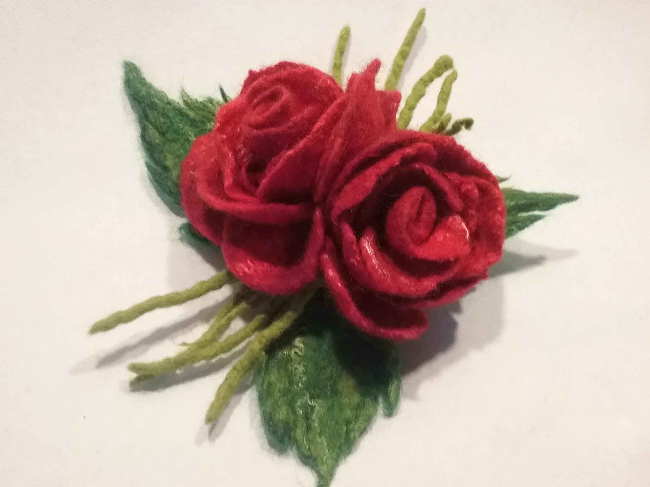 Brosche Rose Anstecknadel gefilzt | Etsy
