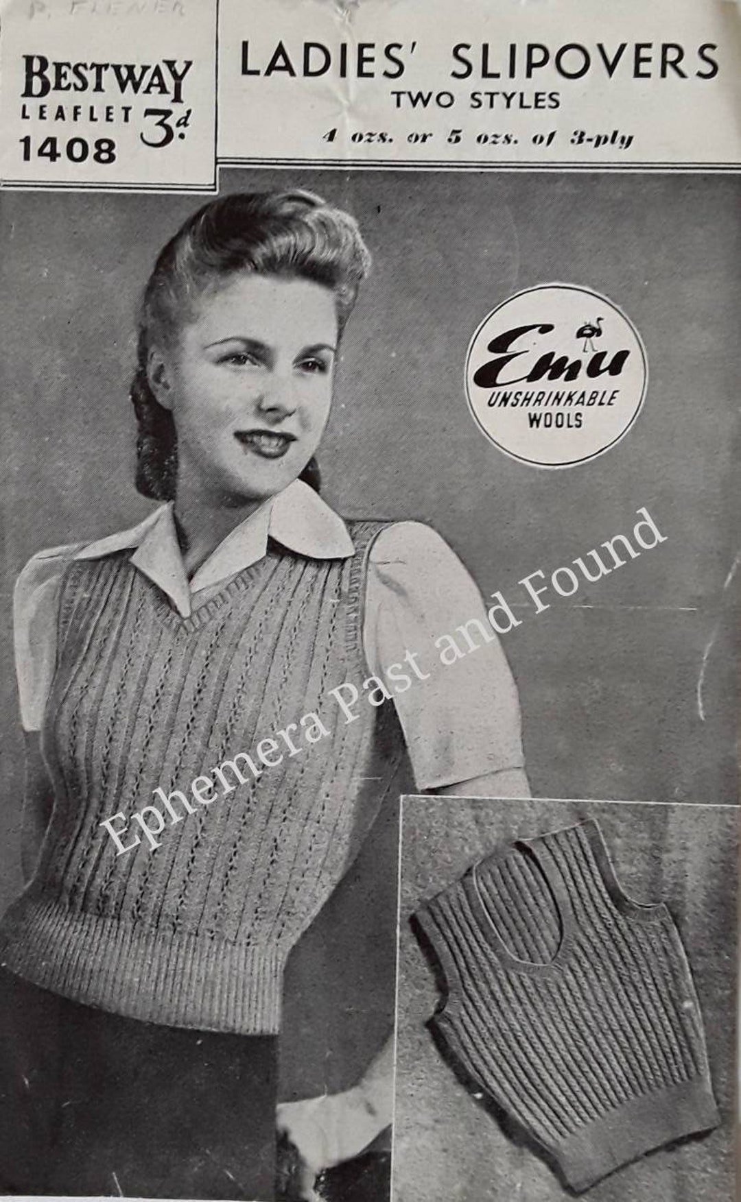 1940 TANK TOP Ladies Slipover 2 Styles Wwll Womens Tank Etsy