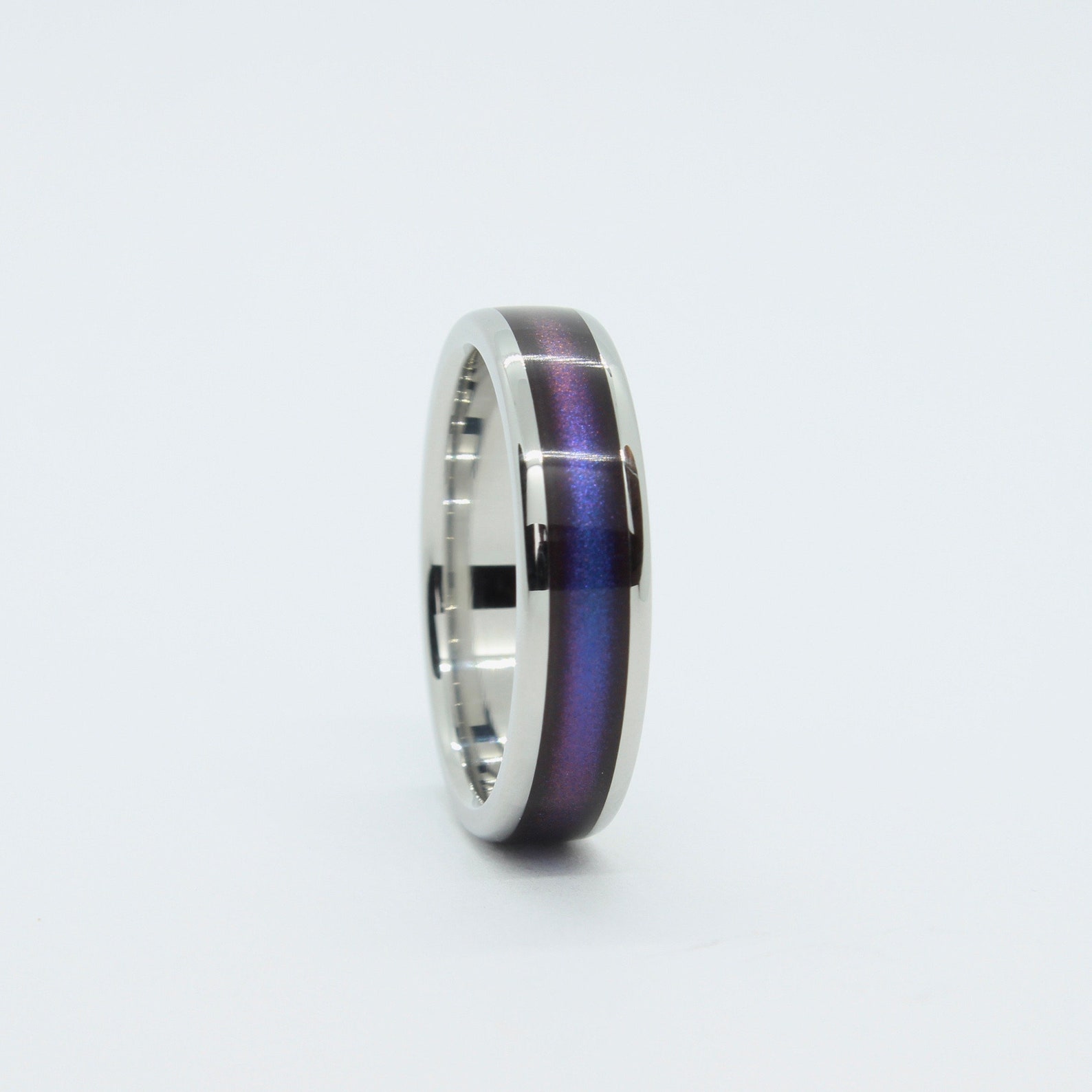 Midnight Blurple Ring. Stainless Steel Rings Etsy