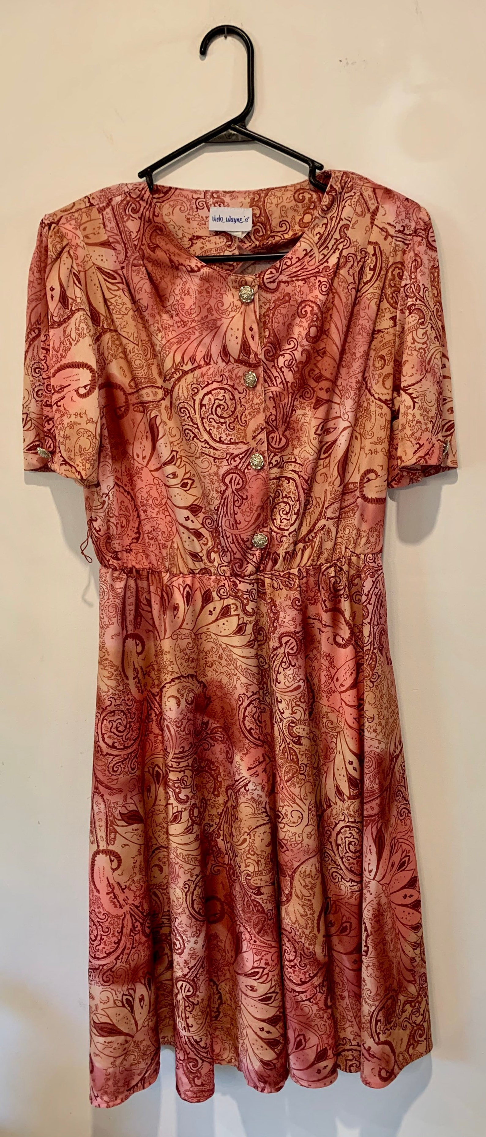 Vintage Batik Look Fabric Dress | Etsy