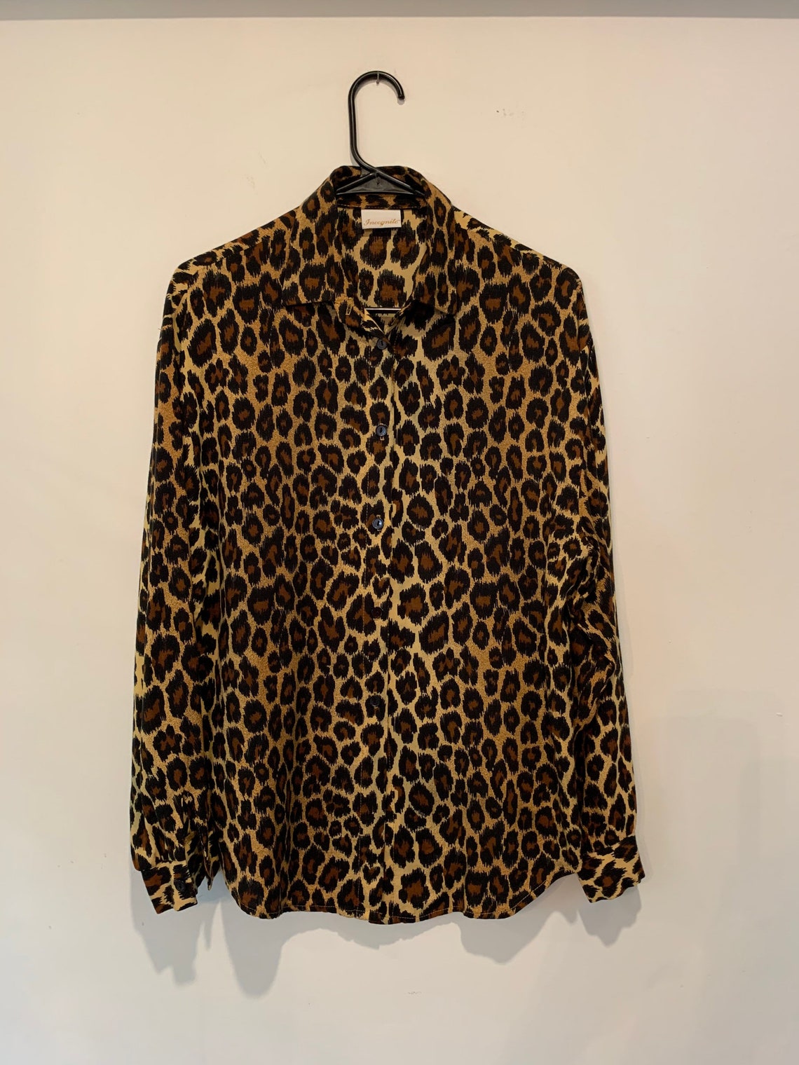 Vintage Leopard Blouse | Etsy