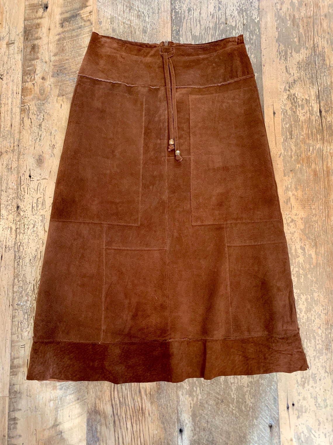 Brown Suede Skirt | Etsy