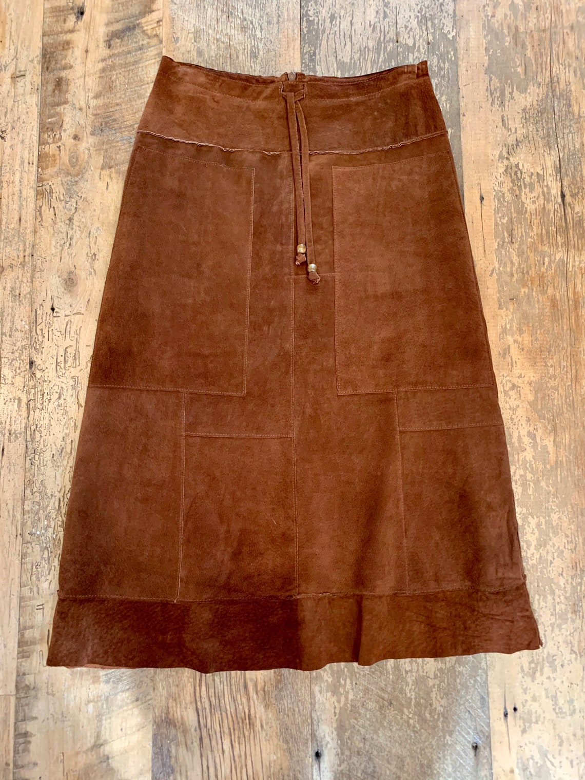 Brown Suede Skirt Etsy