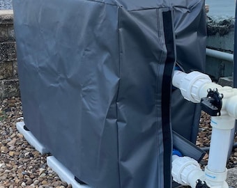 Cubierta para bomba de calor Fibropool FH270 - Vinilo resistente gris - Personalizable