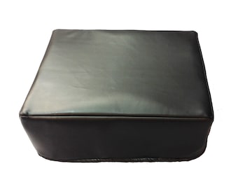 Custom Turntable Cover. Faux Leather in Black. Custom available