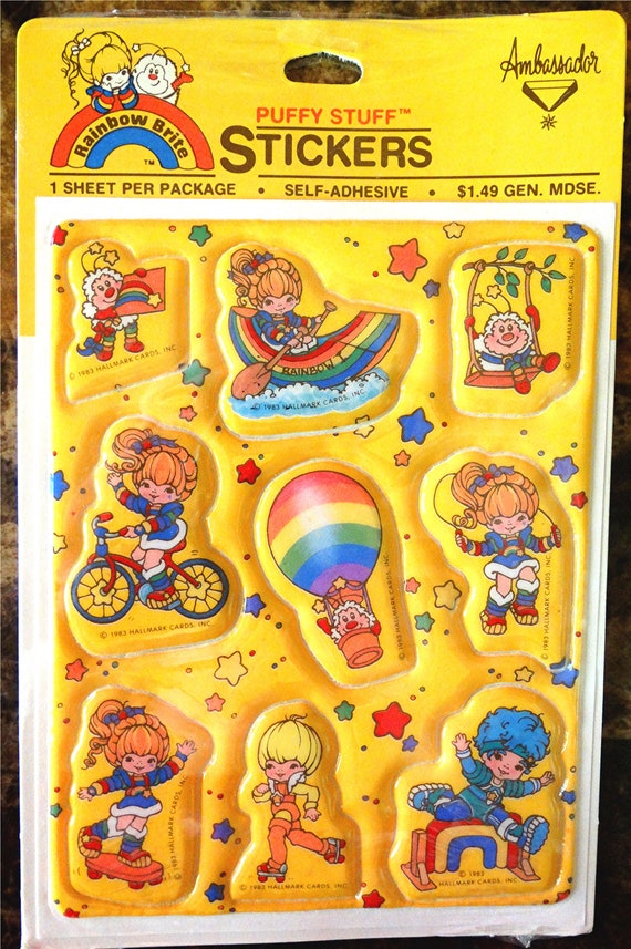 Dated 1982 Shirt Tales Vintage Hallmark Stickers