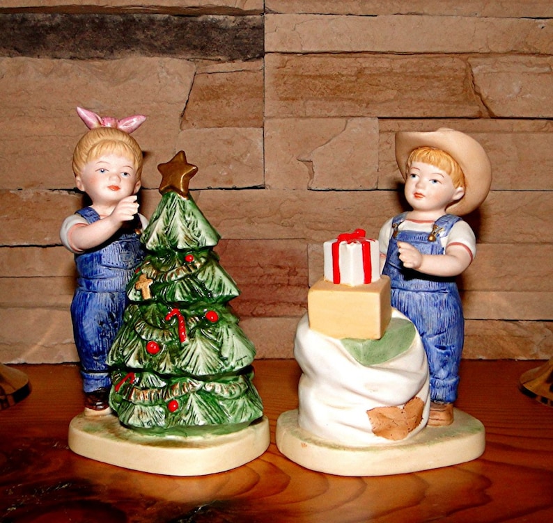 Home Interior Denim Days, It's Christmas, HOMCO Figurine, 5563 Etsy