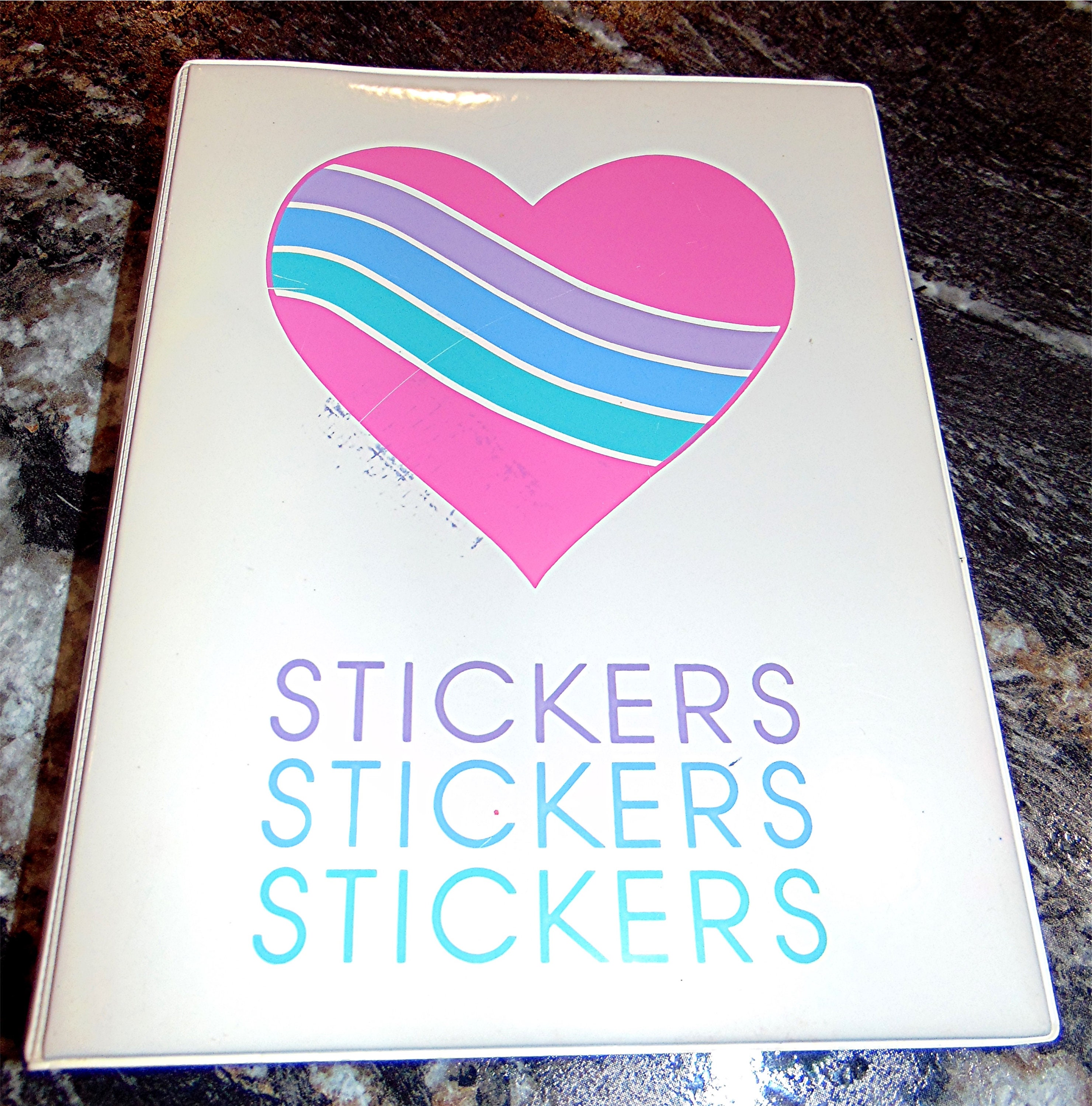 Hallmark 1984 Puffy Heart Sticker Book, Vintage From the 1980's Etsy