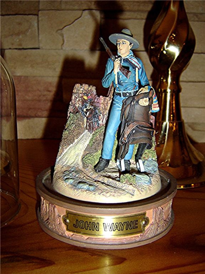 John Wayne Collection Glass Globe Sculpture Figurine