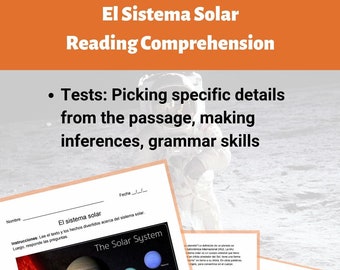Spanish Reading Comp - Etsy