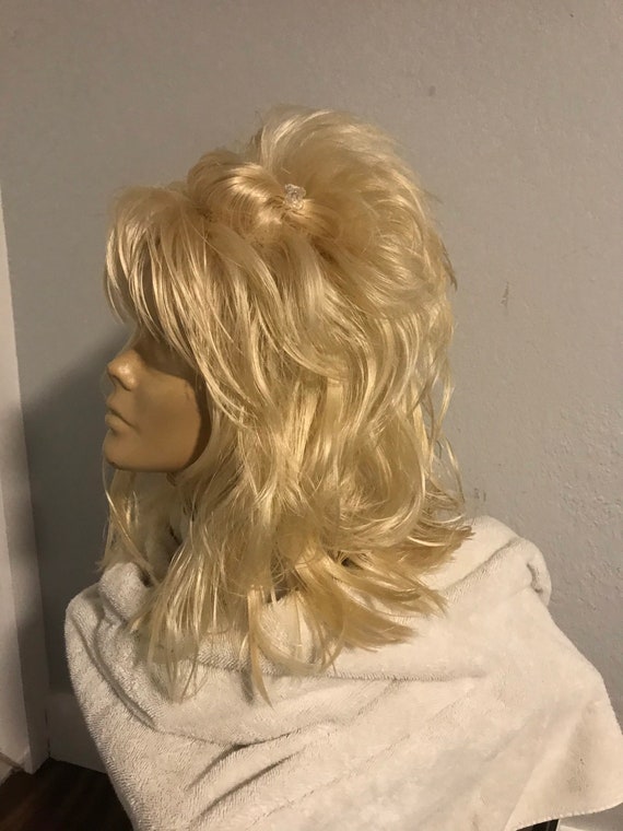 Custom Styled Dolly Parton Wig Shoulder Length Etsy