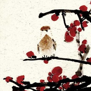 cute bird japanese painting chinese ink painting home office decoration wall art printed